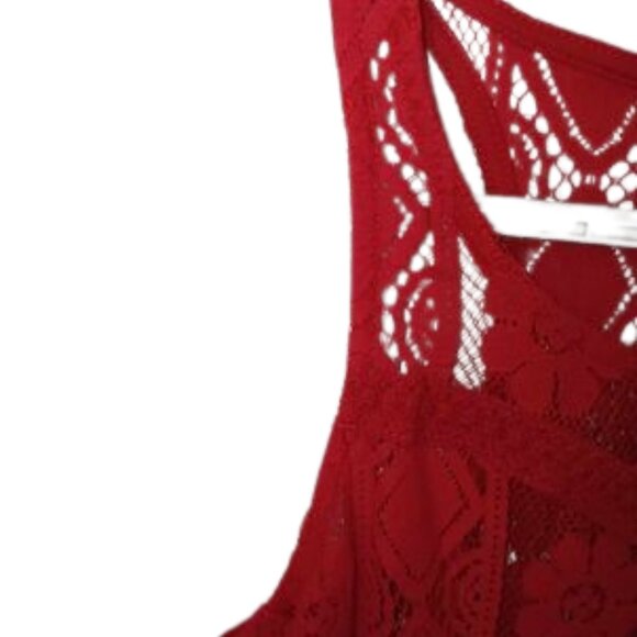 No Boundaries Fringe Tank Size Small 3/5 - Picture 2 of 10